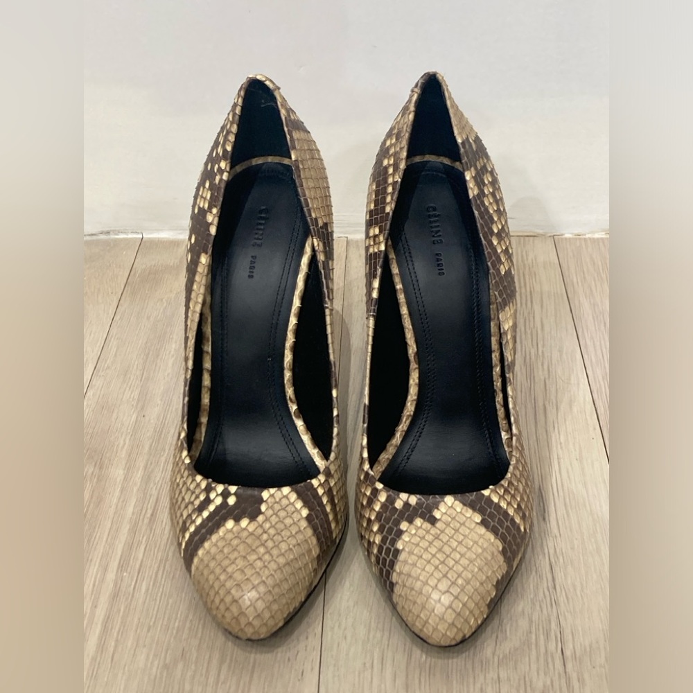 Celine Python Stiletto Pumps - Picture 2 of 7